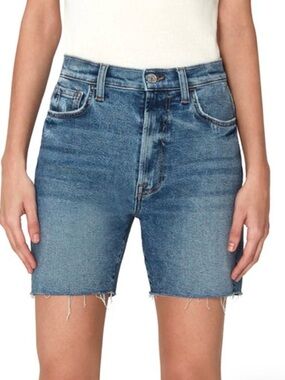 7 FOR ALL MANKIND LUXE VINTAGE DENIM BIKE SHORT